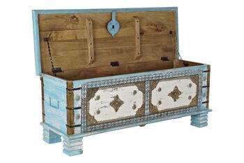 POIGNEE DE COFFRE LAITON 116X40X45 BLEU MB194926 4