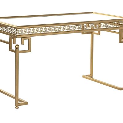 MESA CENTRO METAL ESPEJO 85X44X48 DORADO MB195020