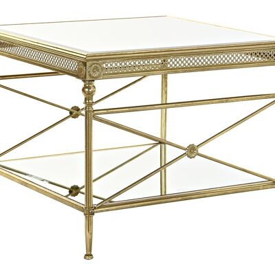 BEISTELLTISCH METALLSPIEGEL 62X62X51 GOLDEN MB195024