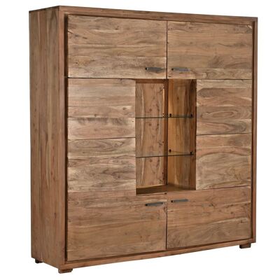 ARMOIRE CRISTAL ACACIA 145X40X153 BRUN NATUREL MB195042