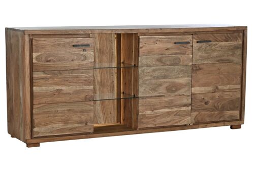 BUFFET ACACIA CRISTAL 175X40X78 NATURAL MARRON MB195043