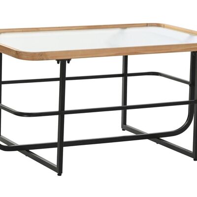 MESA CENTRO METAL CRISTAL 90X60X46 NEGRO MB195341