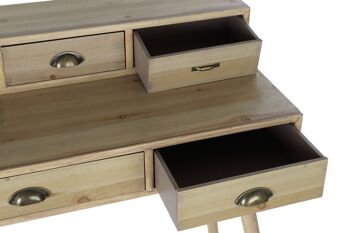 BUREAU EN BOIS MDF 120X50X98,5 NATUREL MB195619 4