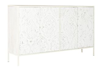 BUFFET SAPIN MDF 156X35X93 BLANC MB195799 1