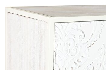 BUFFET SAPIN MDF 156X35X93 BLANC MB195799 3