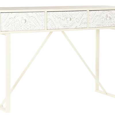 CONSOLE SAPIN MDF 120X35X80 BLANC MB195802