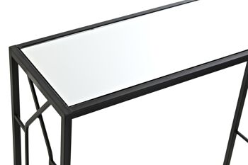 CONSOLE SET 2 METAL VERRE 82X32X76 NOIR MB196070 2