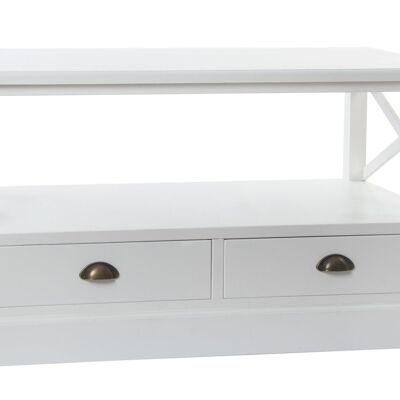 WOODEN COFFEE TABLE 108X48X56,5 WHITE MB196125