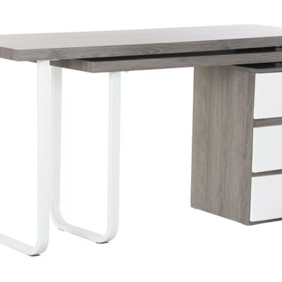 BUREAU METAL MDF 150X120X75 GRIS MB196169