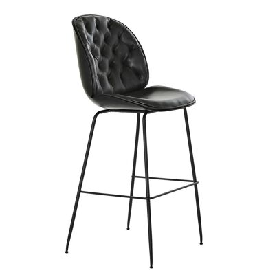 PU METAL STOOL 50X53X114 DARK GRAY MB196759