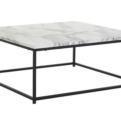 COFFEE TABLE METAL MDF 80X80X34 WHITE MB197244