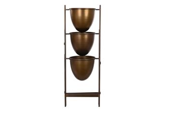 JARDINIÈRE MÉTAL 35X26,5X105 CUIVRE MC196133 4