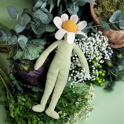 CAMILLE CAMOMILLE - MEDIUM FLOWER DOLL IN ORGANIC COTTON