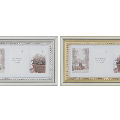 CORNICE MULTIFOTO PS 46,5X2X28,5 3 FOTO 2 ASSORTIMENTO. MF189525