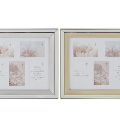 CORNICE MULTIFOTO PS VETRO 47X2X40 5 FOTO 2 ASSORTIMENTO. MF189536