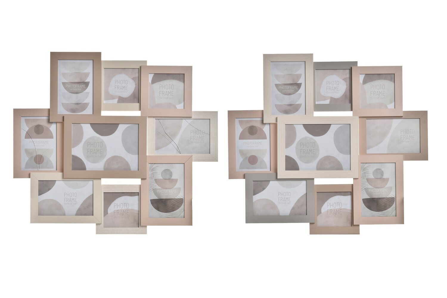 MULTI-FOTORAHMEN MDF 58X2X50 9 FOTOS 2 SORTIERT. MF195733