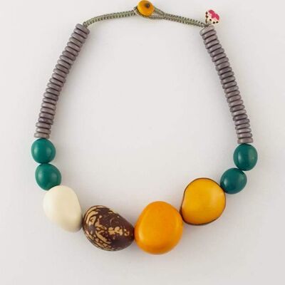 Luciana Tagua Nut Chunky Necklace