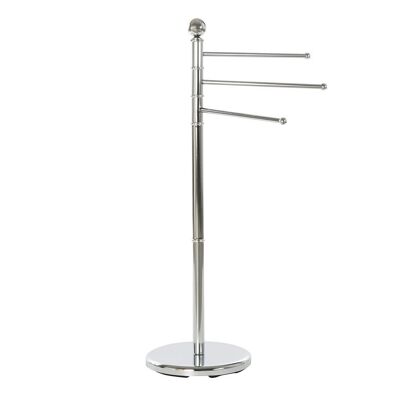 METAL TOWEL HOLDER 50X28X93 SILVER PB183523