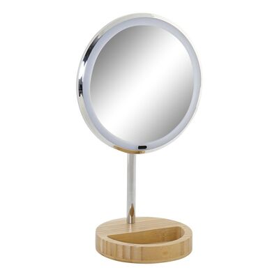 BAMBOO LED MIRROR 20X14X34 5X NATURAL PB187760