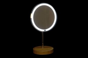 MIROIR LED BAMBOU 20X14X34 5X NATUREL PB187760 2