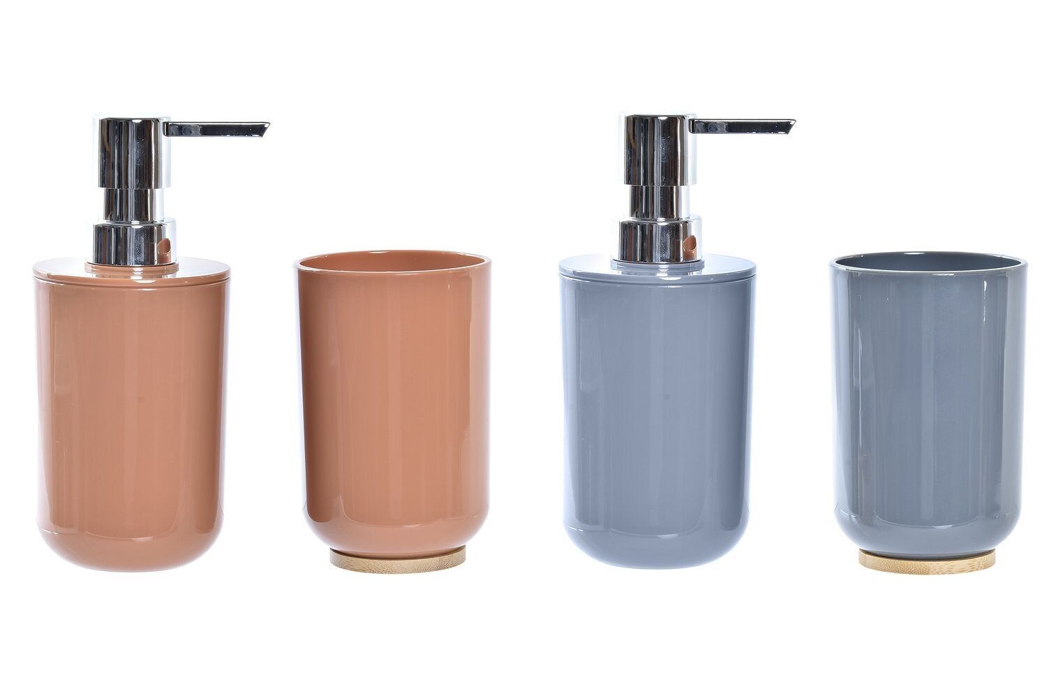 SET BAGNO 2 PZ BAMBOO 7X7X16 2 ASSORTITI. PB197323