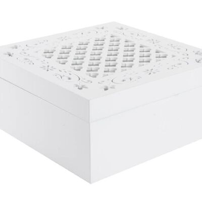 CAJA INFUSIONES MADERA 18X18X8 PC180164