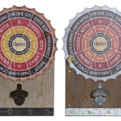 BOTTLE OPENER MDF IRON 27,5X4X40 DIANA 2 ASSORTMENTS. PC180335