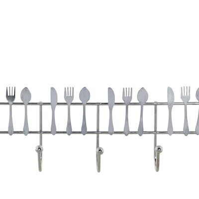 METAL COAT RACK 34X17X9 CUTLERY CHROME SILVER PC185169