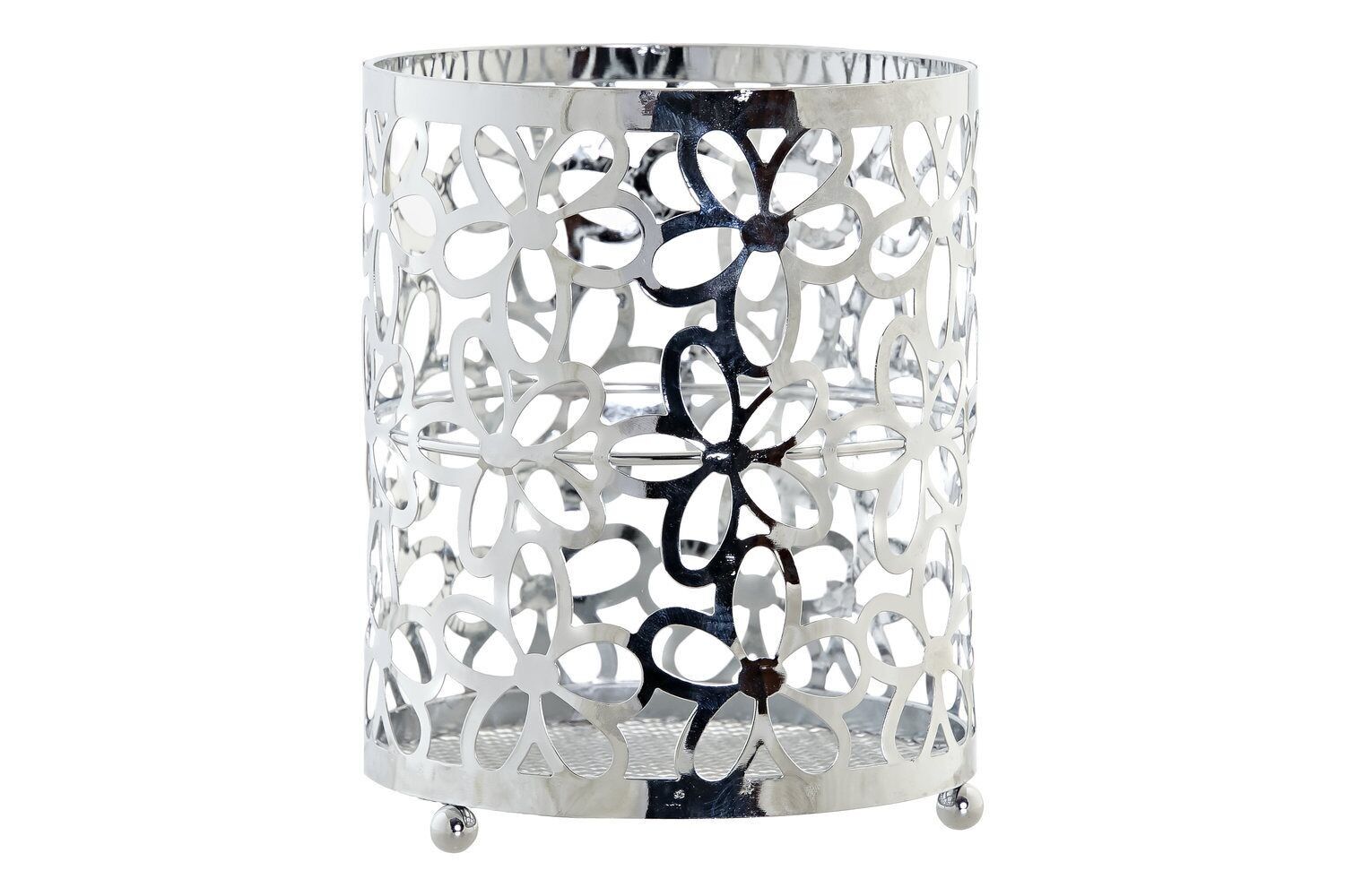 PORTAPOSATE METALLO CROMATO 12X12X15 DAISY PC185178