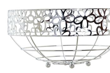 COUPE A FRUITS METAL 28X28X13,5 MARGUERITES CHROME PC185183 3