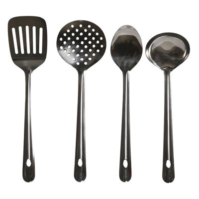 UTENSILS SET 5 STAINLESS STEEL 10X10X33 SILVER PC185865