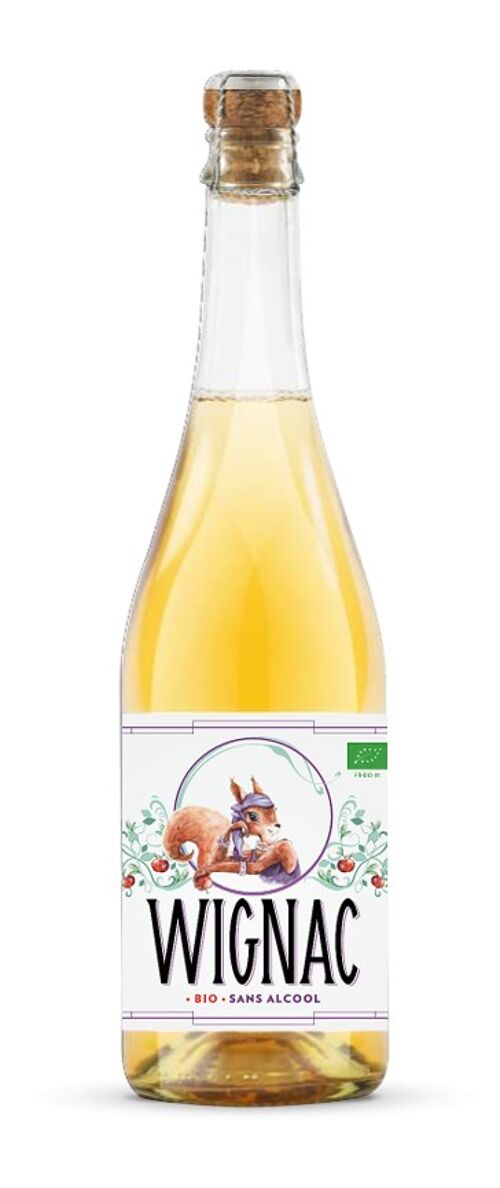 La Lady Squirrel 75cl Cidre sans alcool Bio WIGNAC
