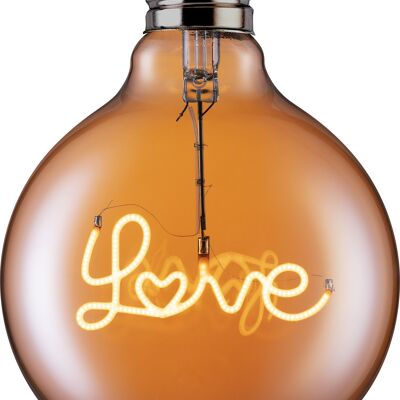 TCP LED Mint Decorative Filament Love Large Globe Light Bulb ES