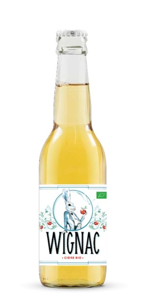 Le Lièvre 33cl Cidre Bio 100% Pur jus de pomme Bio WIGNAC