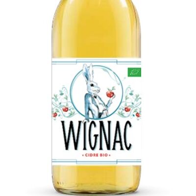Le Lièvre 33cl Cidre Bio 100% Pur jus de pomme Bio WIGNAC
