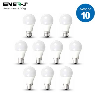 10pcs LED Bulb 10W GLS A60 LED Thermoplastic Lamp B22 3000K