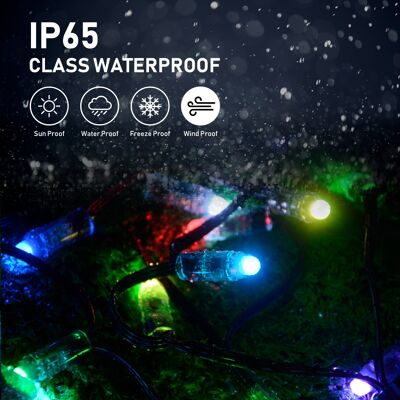 Smart RGB Fairy Lights with 5 Meters length 50 LEDs WIFI BLE IR Remote control UK Plug with USB Port