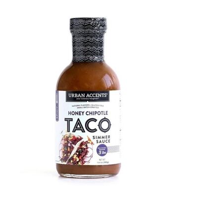 Sauce mijotée au miel et chipotle pour tacos par Urban Accents