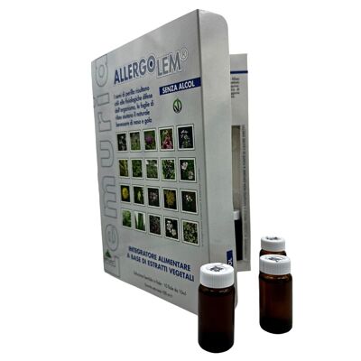 Food Supplement for Nose and Throat - ALLERGO LEM 10 vials of 10ml