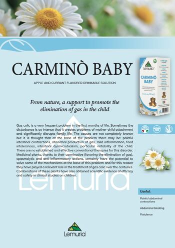 Complément alimentaire contre les flatulences chez l'enfant - CARMINÒ BÉBÉ 100 ml 5