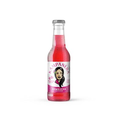 Kombucha de frambuesa e hibisco -   Refresco natural de té