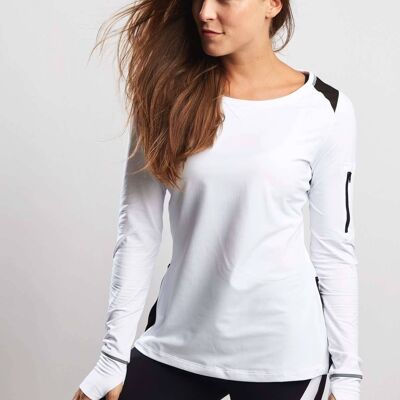 Fashion Long Sleeve Tee - White