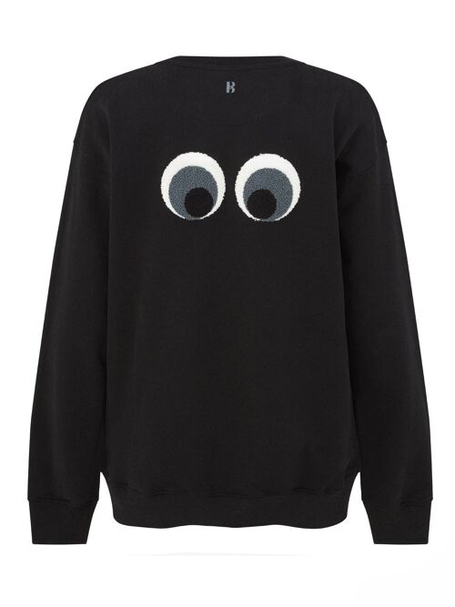 Novelty Eye Sweatshirt - Black