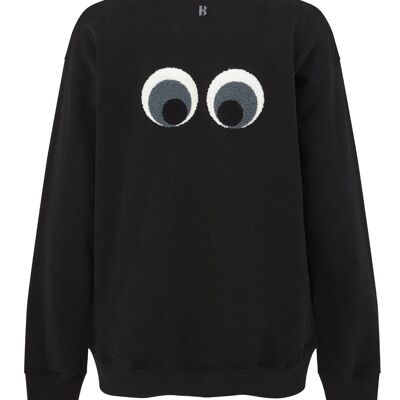 Novelty Eye Sweatshirt - Black
