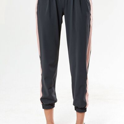 Track Pant with Zip - Rose Grey