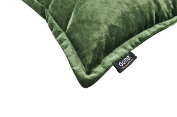 Housse de coussin GLAM kaki 65x65cm 3