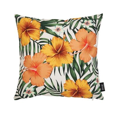 PANAMA PRINT Kissenhülle ROSE MALLOW 65x65cm