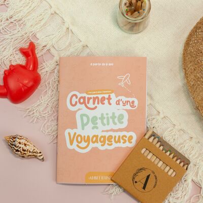 Carnet de voyages Petite Voyageuse - Rose