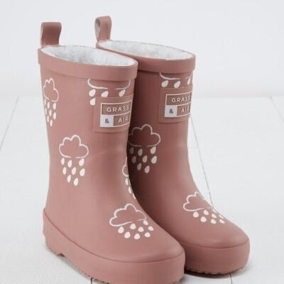 Rose Colour-Changing Kids Winter Wellies