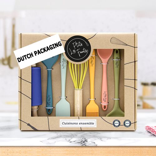 Dutch Packaging - Set d'ustensiles de cuisine pour enfants